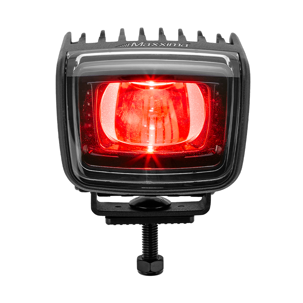 Boundary Lamp - Red Clear Lens - Straight Beam